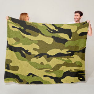 camouflage fleece deken