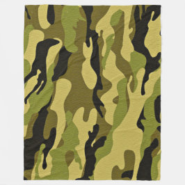 camouflage fleece deken