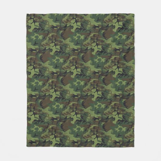 Camouflage Fleece Deken (Voorkant)