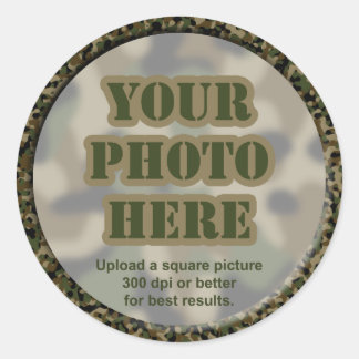 Camouflage Foto Stickers (vel van 20 klein)