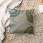 Camouflage geïnspireerd groen en blauw modern kussen (Deken)