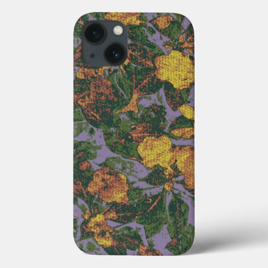 Camouflage gele bloem Case-Mate iPhone case (Achterkant)