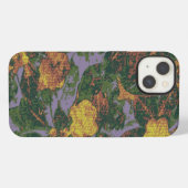 Camouflage gele bloem iPhone hoesje (Achterkant horizontaal)