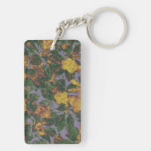 Camouflage gele bloem sleutelhanger (achterkant)