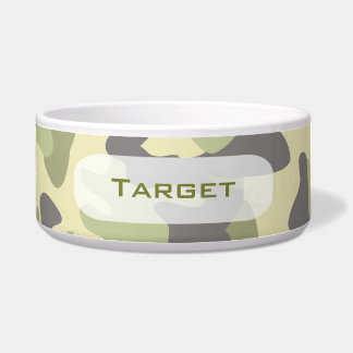 Camouflage | Gepersonaliseerde Dog Dish Voerbakje