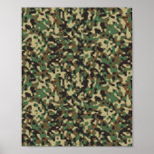 Camouflage gevlekt poster (Voorkant)