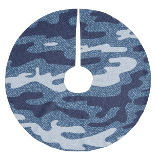 Camouflage gevlekte denim jeans patroon kerstboom rok