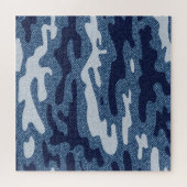 Camouflage gevlekte denim jeans patroon legpuzzel (Horizontaal)