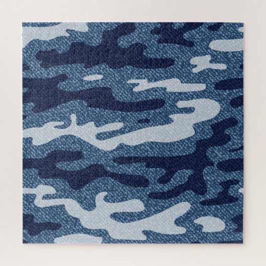 Camouflage gevlekte denim jeans patroon legpuzzel (Verticaal)