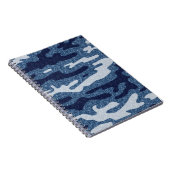 Camouflage gevlekte denim jeans patroon notitieboek (Rechterzijde)