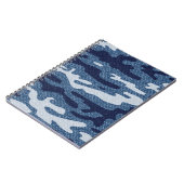 Camouflage gevlekte denim jeans patroon notitieboek (Linkerzijde)