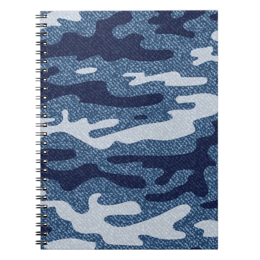 Camouflage gevlekte denim jeans patroon notitieboek (Voorkant)