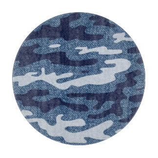 Camouflage gevlekte denim jeans patroon snijplank