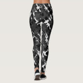 Camouflage geweren militaire stijl Pistool zwart c Leggings (Achterkant)