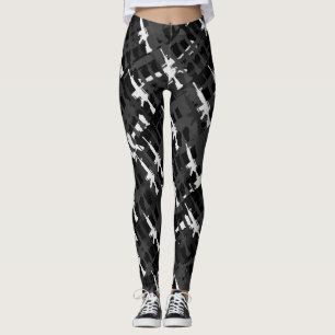 Camouflage geweren militaire stijl Pistool zwart c Leggings