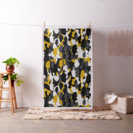 Camouflage Giant Trevally geel patroon Stof