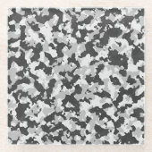 camouflage glazen onderzetter (Voorkant)