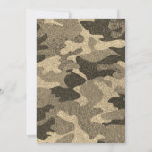 Camouflage Glitter Birthday Kaart (Achterkant)