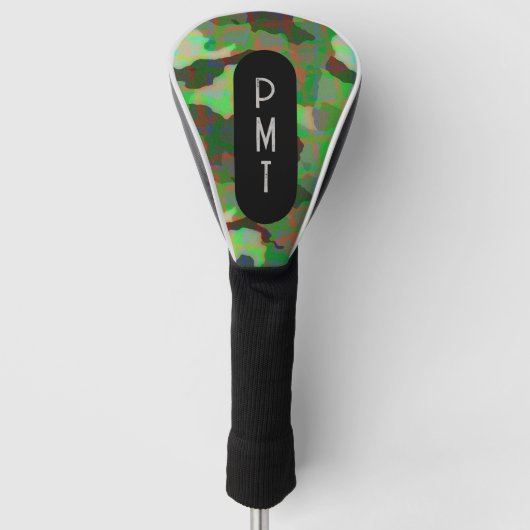 Camouflage Golf Head Hoesje Golfheadcover (Voorkant)