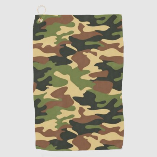 camouflage golfhanddoek (Voorkant)