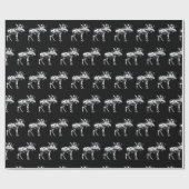 Camouflage Gray Moose Cadeaupapier (Vlak)