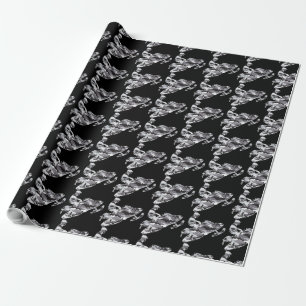 Camouflage Gray Snowmobile Cadeaupapier