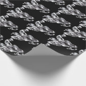 Camouflage Gray Snowmobile Cadeaupapier (Hoek)