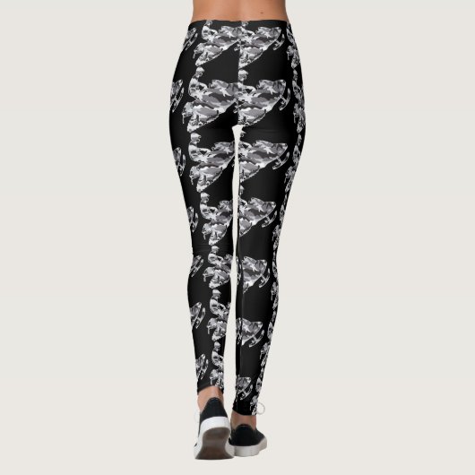 Camouflage Gray Snowmobiler Leggings (Achterkant)