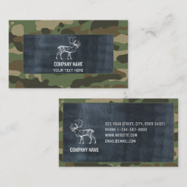 Camouflage Green Camo Army - Buitenbenodigdheden Visitekaartje