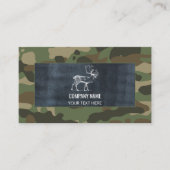 Camouflage Green Camo Army - Buitenbenodigdheden Visitekaartje (Voorkant)