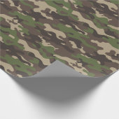 Camouflage Green Camo Army Cadeaupapier (Hoek)