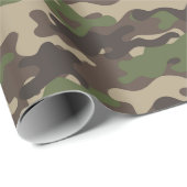Camouflage Green Camo Army Cadeaupapier (Rol Hoek)