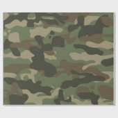 Camouflage Green Camo Army Pattern Cadeaupapier (Vlak)