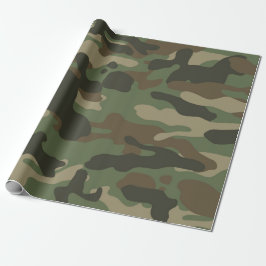 Camouflage Green Camo Army Pattern Cadeaupapier