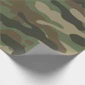 Camouflage Green Camo Army Pattern Cadeaupapier (Hoek)