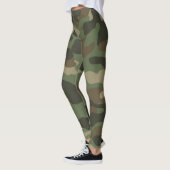 Camouflage Green Camo Army Pattern Leggings (Links)