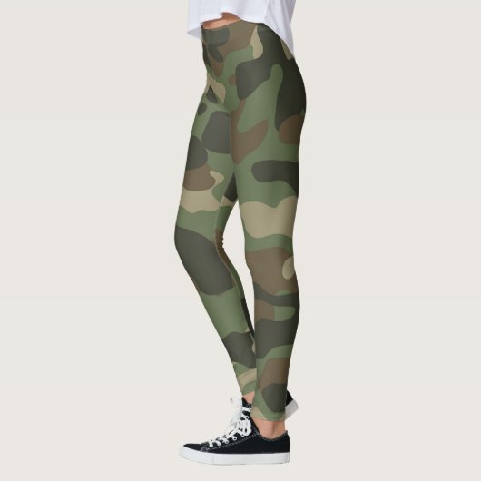 Camouflage Green Camo Army Pattern Leggings (Links)