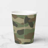 Camouflage Green Camo Army Pattern Papieren Bekers (Rechts)
