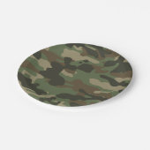 Camouflage Green Camo Army Pattern Papieren Bordje (Gekanteld)