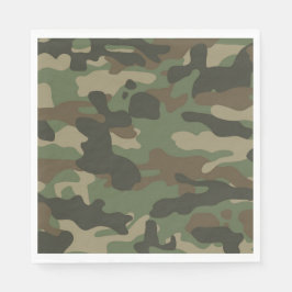 Camouflage Green Camo Army Pattern Servet