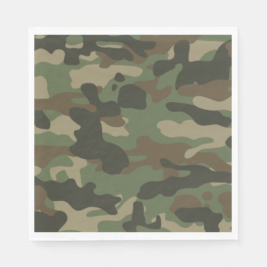 Camouflage Green Camo Army Pattern Servet (Voorkant)