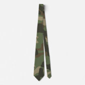Camouflage Green Camo Army Pattern Stropdas (Voorkant)