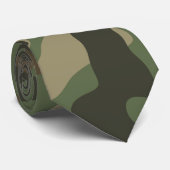 Camouflage Green Camo Army Pattern Stropdas (Opgerold)