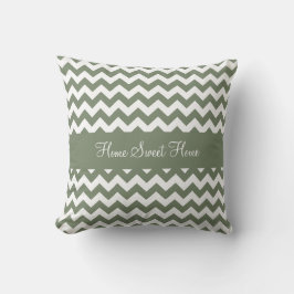 Camouflage Green Chevron Kussen