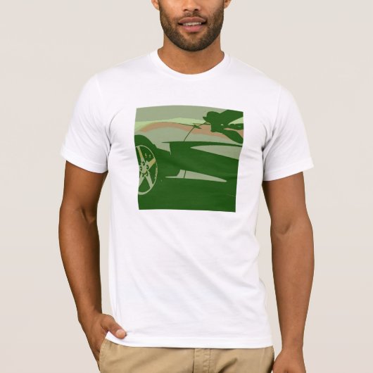 Camouflage Green Corvette T-shirt (Voorkant)