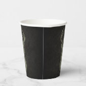 Camouflage Green Distressed Deer Silhouette Papieren Bekers (Rechts)