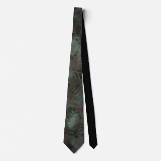Camouflage Green Tie Dye Stropdas (Voorkant)