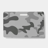 Camouflage Grijze Accessoires Badge (Achterkant)