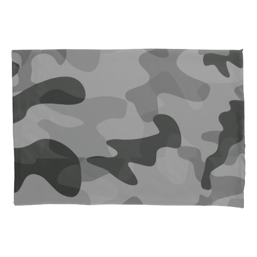 Camouflage Grijze Accessoires Kussensloop (Voorkant)