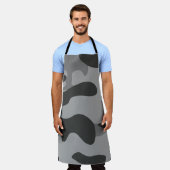 Camouflage Grijze Accessoires Schort (Gedragen)